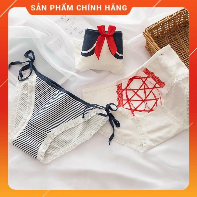 Quần Lót Nữ Cotton Cao Cấp Nâng Mông Thông Hơi Hoạ Tiết Dễ Thương 8012