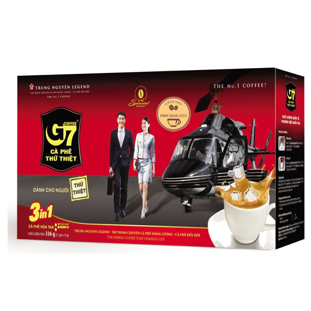 Cà Phê Sữa G7 3in1 Hộp 18 Gói / Hộp 21 Gói Trung Nguyên (Có Tem Xác Thực Chính Hãng) | BigBuy360 - bigbuy360.vn