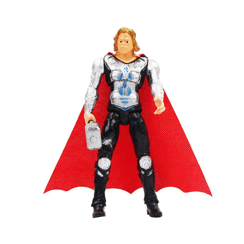 Set 6 Mô Hình Nhân Vật Siêu Anh Hùng Marvel Trang Trí