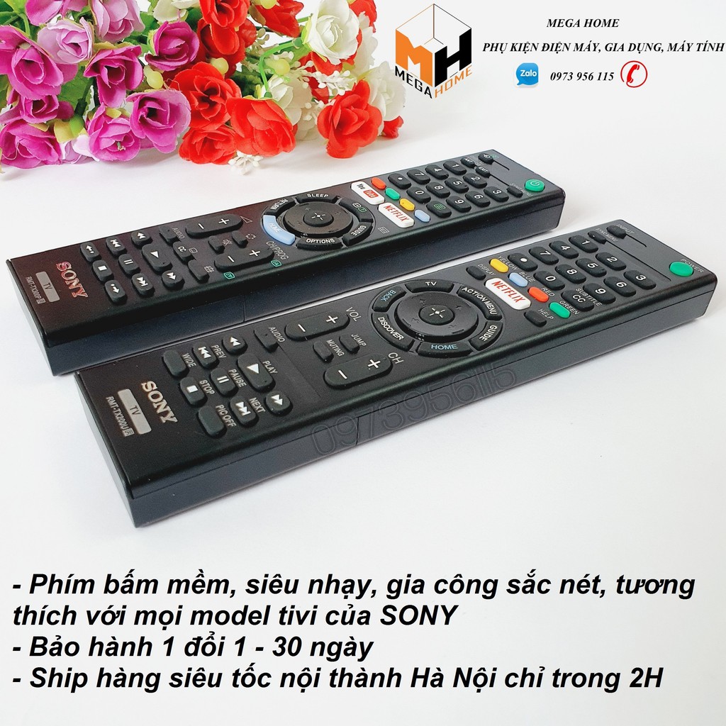 [HÀNG XUẤT MALAYSIA] Điều khiển tivi sony , remote tivi Sony smart RMT-TX200, TX300 hàng cao cấp