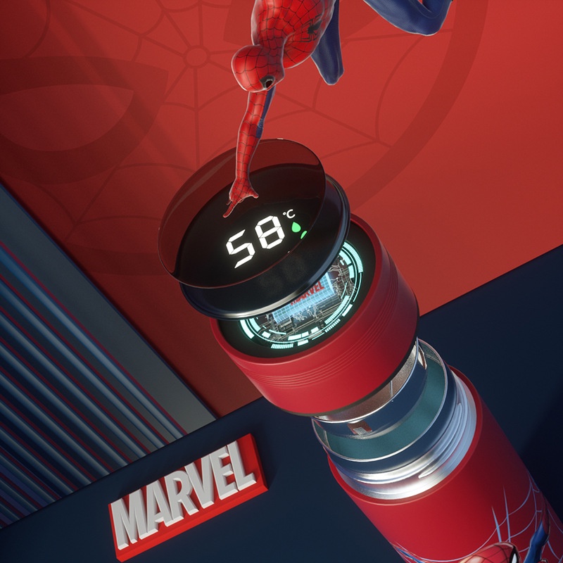 DISNEY Bình Nước Giữ Nhiệt Bằng Thép Không Gỉ Có Thể Tái Sử Dụng Dung Tích 480ml