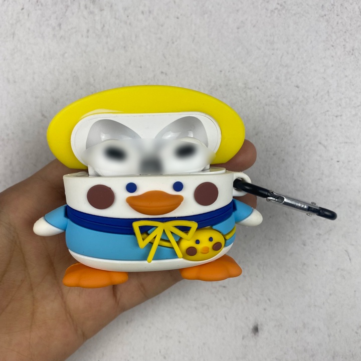 Case Airpods Vịt Mũ Vàng, Ốp Airpods Phong Cách và Dễ Thương cho đủ dòng 1/2/3/Pro - Mã TZAP320