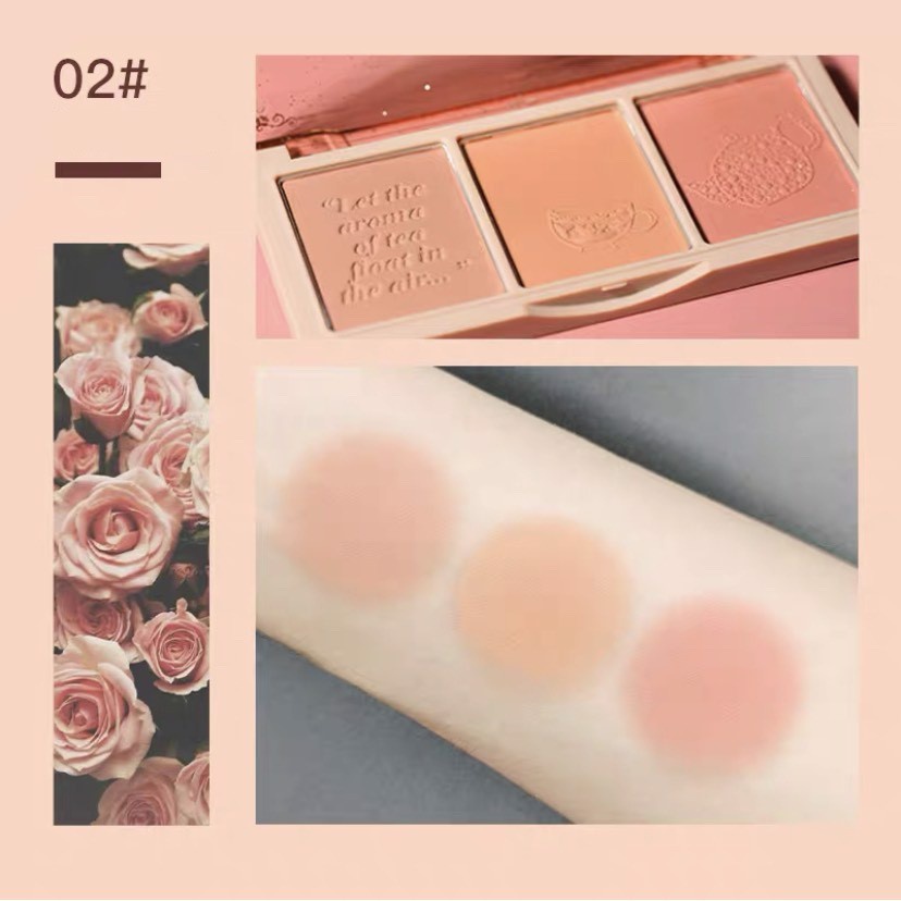 Bảng Má Hồng 3 Màu HOLD LIVE Secret Garden Blush