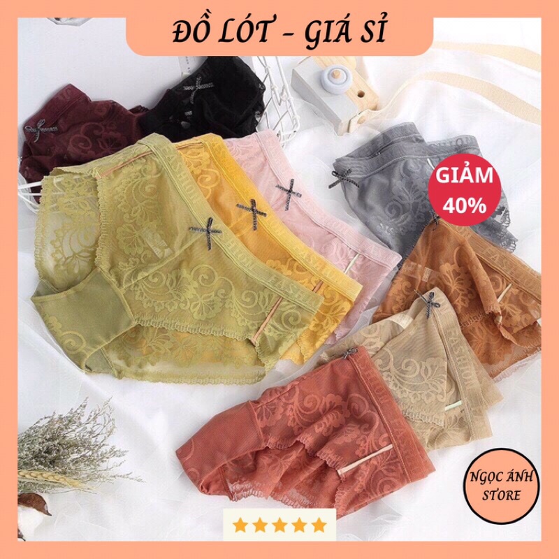 Quần Lót Nữ Ren Cao Cấp Mềm Mại Kháng Khuẩn Sexy Gợi Cảm 2248 .