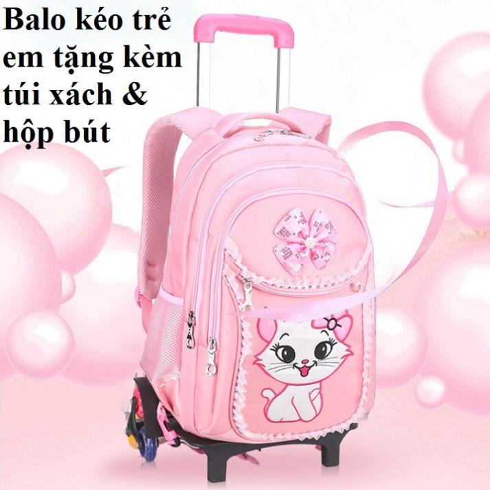 Mua Ngay BALO HELLO KITTY CHO BÉ CẶP KÉO (3-6)