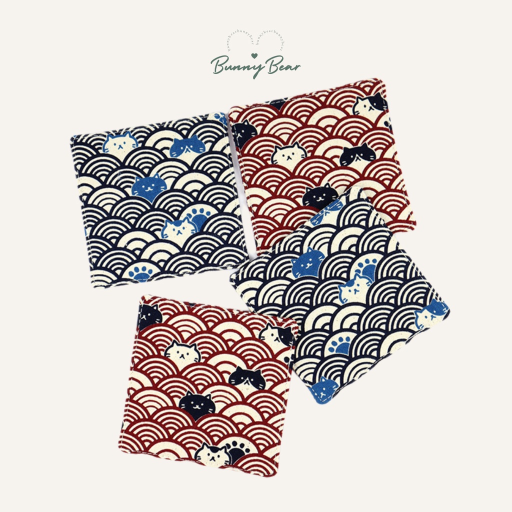 Lót ly vải in hình xinh xắn | Bunny Bear