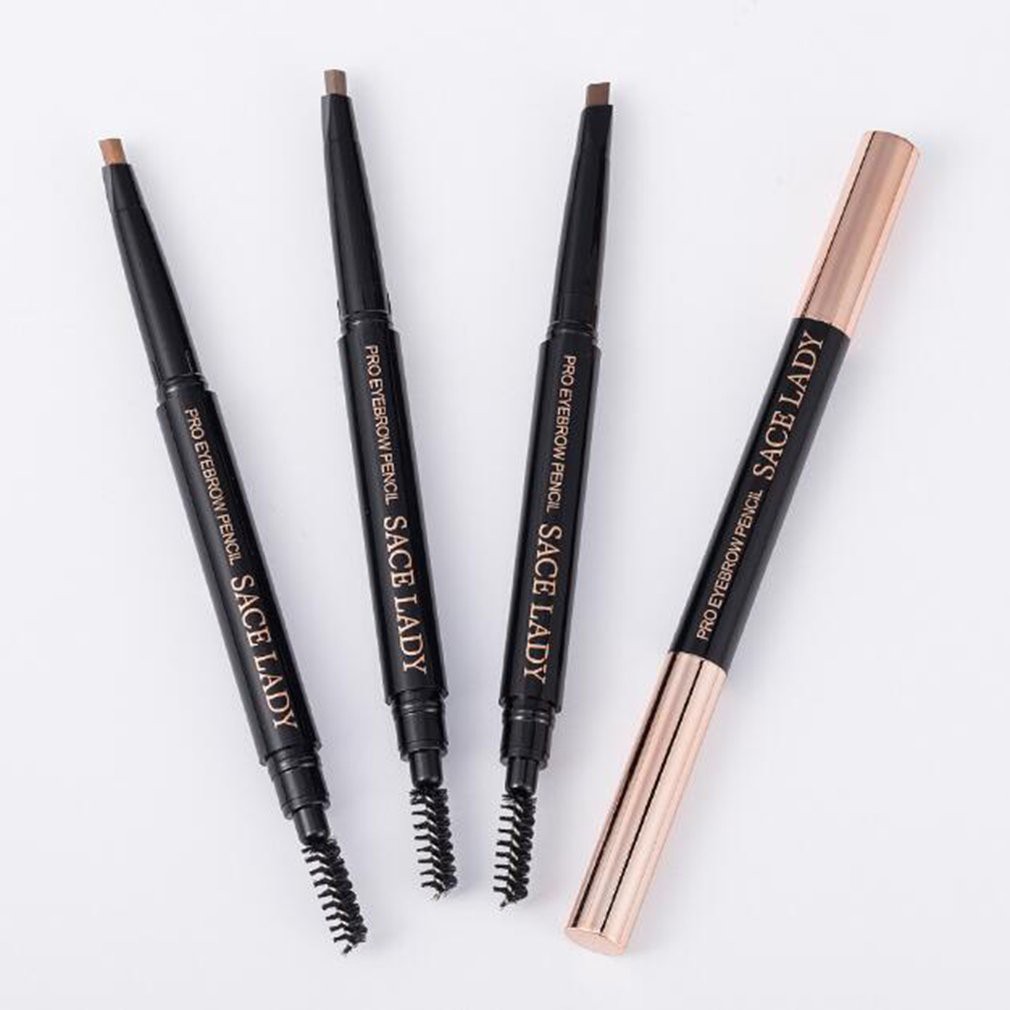 🌸Chì kẻ lông mày dạng xoay không thấm nước thiết kế có đầu cọ chải tiện dụng | BigBuy360 - bigbuy360.vn