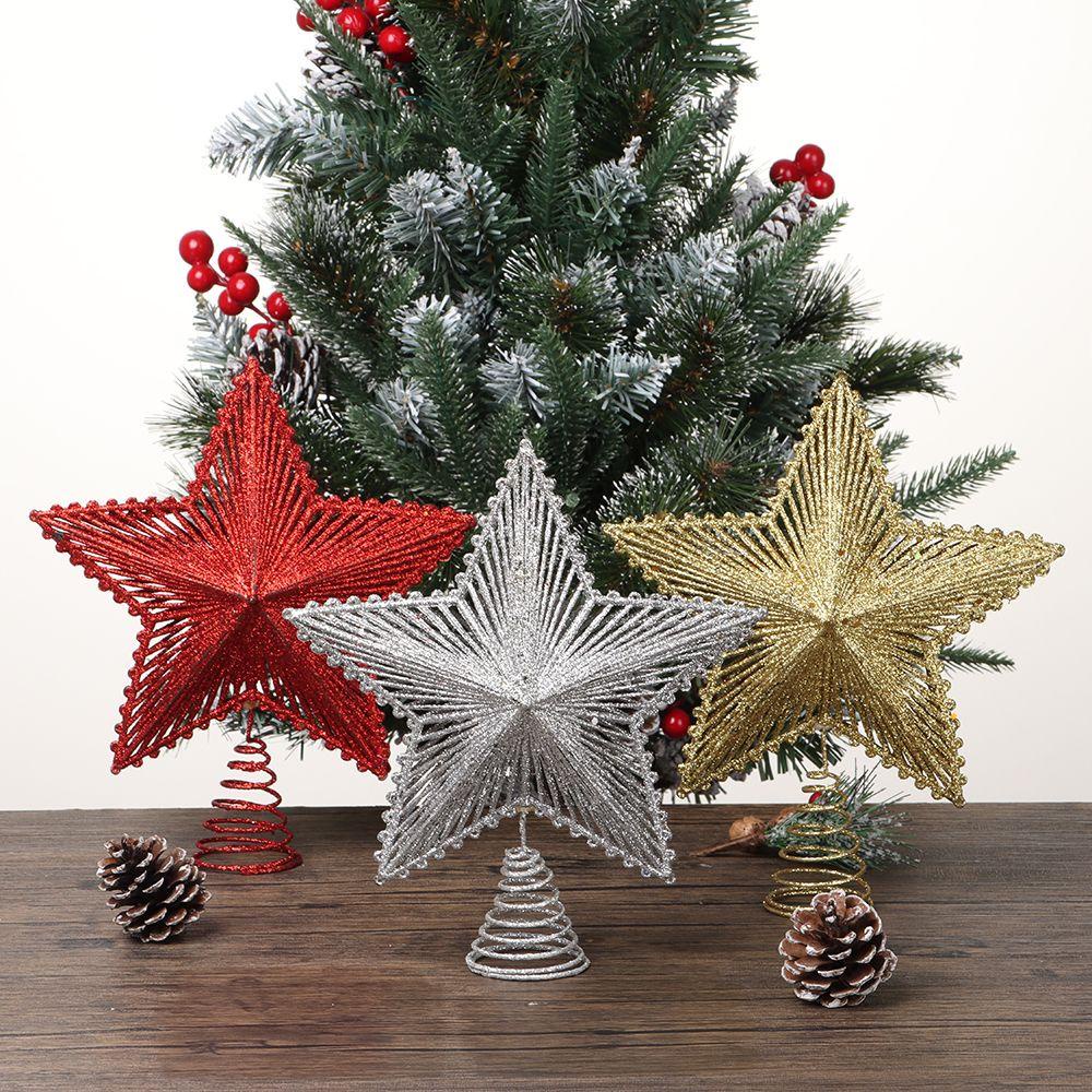 CONOPERY Ngôi Sao Năm Cánh Bằng Sắt Dùng Trang Trí Cây Thông Giáng Sinh