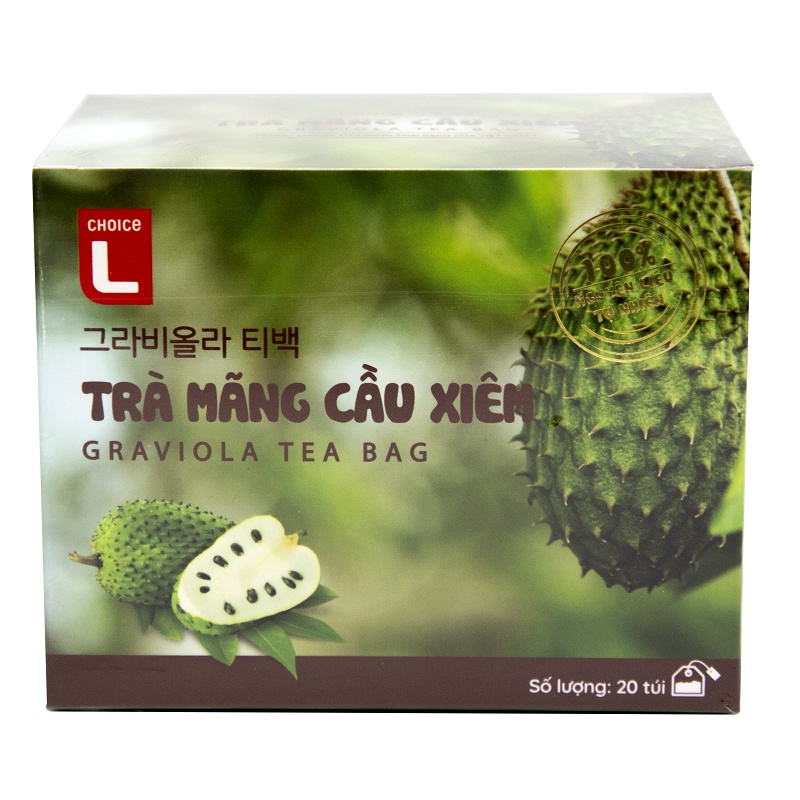 Trà Túi Lọc Chùm Ngây/Trà Khổ Qua/Mãng Cầu Xiêm/Atiso/Trà Ổi/Trà Nhàu Choice L Hộp 2Gx20 Gói