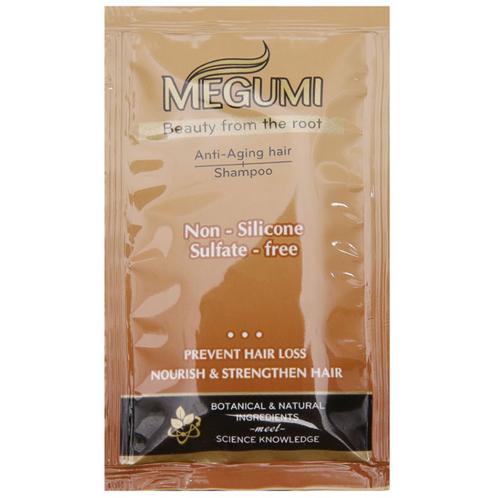 [CLEARANCE SALE] Bộ sản phẩm ngăn rụng tóc Megumi - Dầu gội 20 gói x 9g + Dầu xả 130g