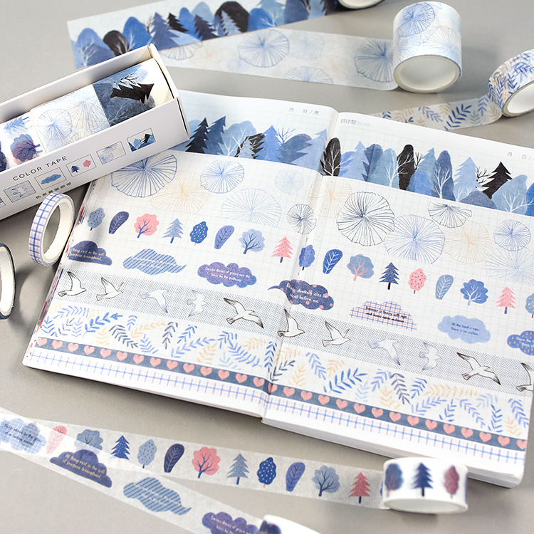 Set 8 Cuộn Băng Keo Trang Trí Đa Năng Tiện Dụng