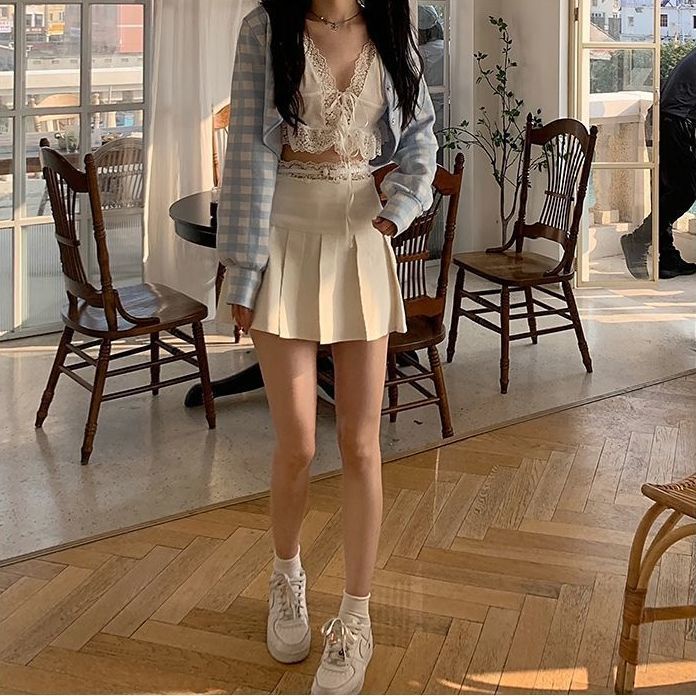 Áo hai dây phối ren đính nơ quyến rũ dành cho nữ