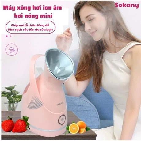 Máy xông hơi mặt SOKANY 280W phun hơi nóng tạo độ ẩm giúp da căng bóng sáng mịn phục hồi da giảm thâm mụn