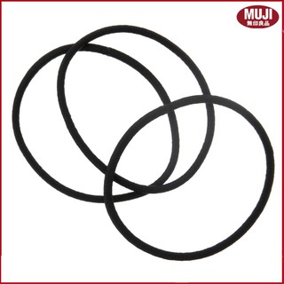 ( MUJI NHẬT BẢN ) DÂY THUN CỘT TÓC LOẠI MỎNG MÀU ĐEN 3PCS
