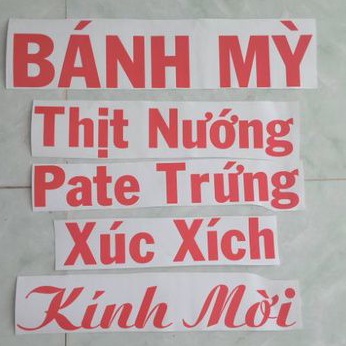 Decal cắt chữ / cắt decal vi tính