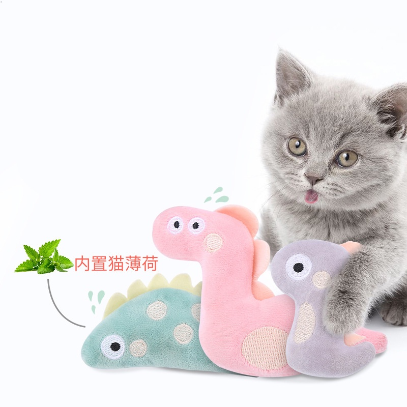 Đồ Chơi Con Rối Bằng Vải Lông Có Catnip Bạc Hà Dành Cho Mèo Cưng