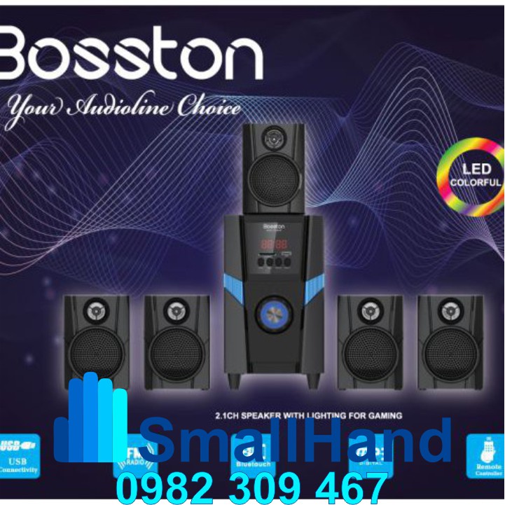 Loa 5.1/2.1 Bosston T4000/T3900/T3800/T3700/T3600/T1800 – Bluetooth –  Led RGB – Chính Hãng – Tích hợp USB, Thẻ nhớ