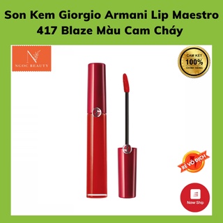 Son kem41 armani lip maestro 417 blaze màu cam cháy