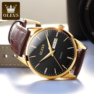 Đồng hồ Nam - Nữ OLEVS chính hãng cao cấp đẹp, đồng hồ cặp đôi dây da cực sang, BH 24 tháng, hàng loại 1 A7