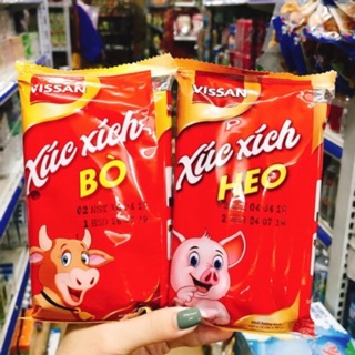 Xúc xích vissan heo và bò 160g