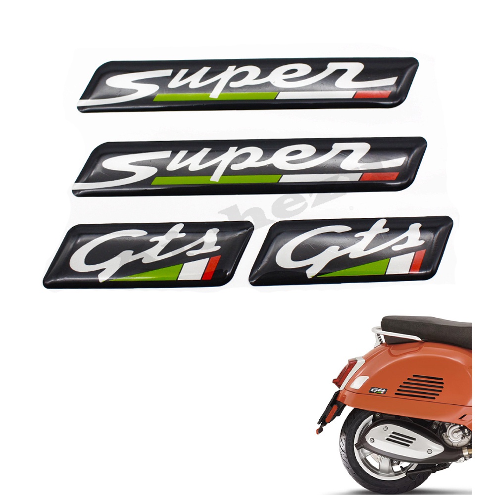 Miếng Dán 3D Trang Trí Xe Máy Vespa Beverly GTS GTV LX Sprint Spring 50 125 150 250 300 E