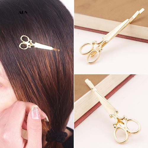 ♔Kẹp Tóc Hình Cây Kéo Màu Sắc Thời Thượng