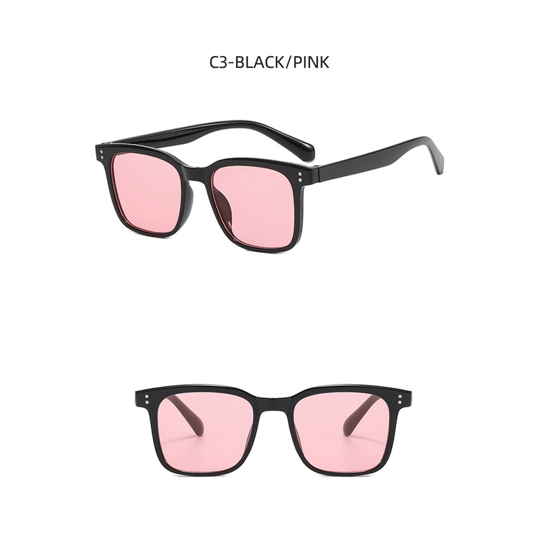 Kính Mát Gọng Vuông Chống Tia UV Phong Cách Thời Trang Hàn Quốc 2022