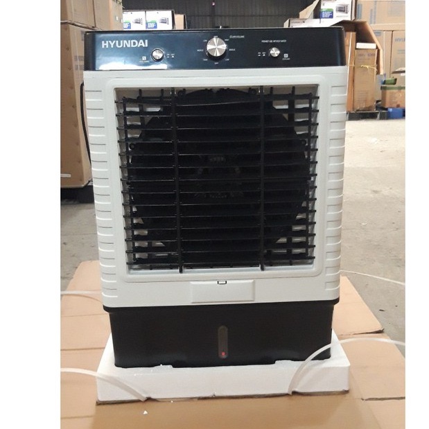 Quạt điều hòa hơi nước dung tích 50 Lít Hyundai HDE 6050 - Tặng 2 bịch đá khô, Bảo hành 12 tháng toàn quốc
