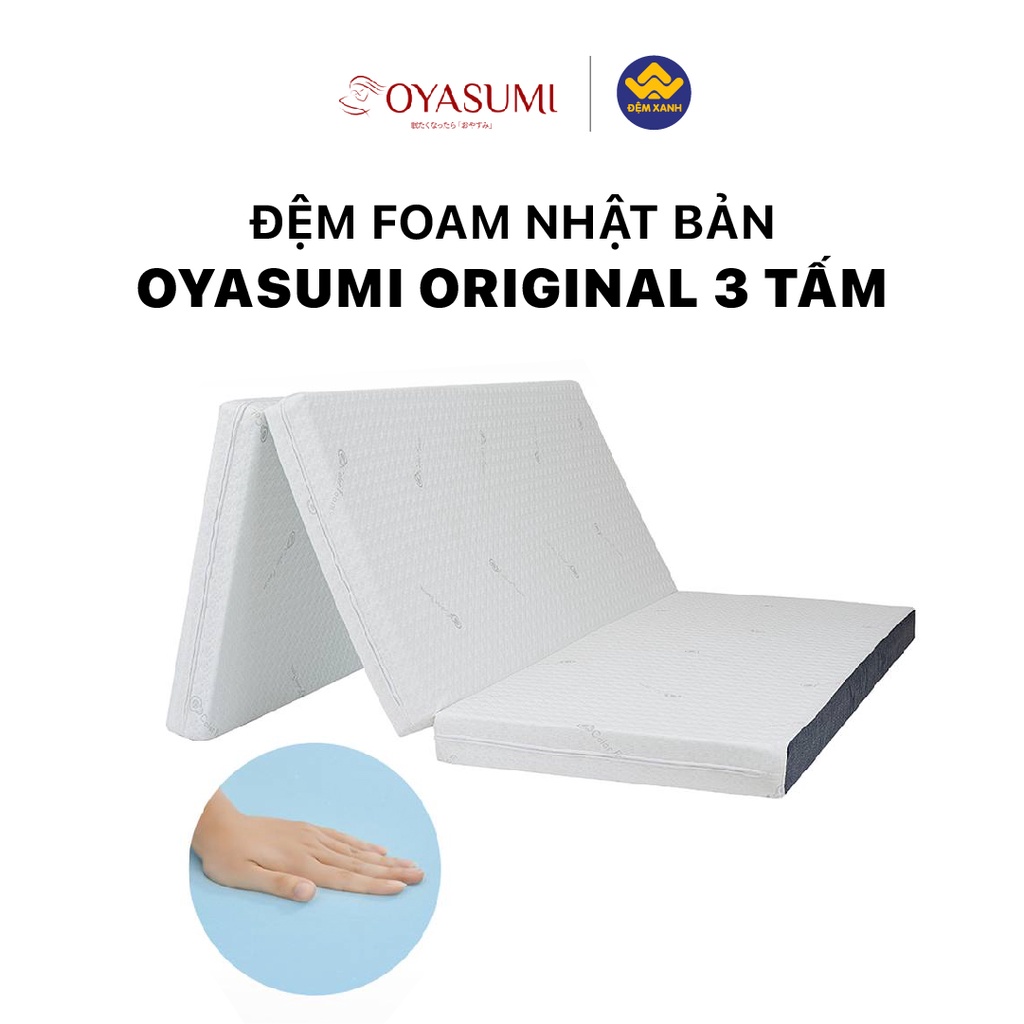 Đệm Foam Nhật Bản Oyasumi Original 3 Tấm (Tiêu Chuẩn)