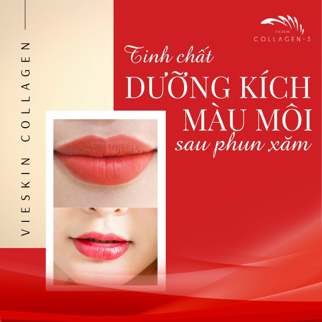 Tinh Chất Collagen-S Luxury Trẻ Hóa, Phục Hồi Da Và Dưỡng Môi Sau Phun Xăm - Vieskin Collagen