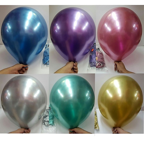 1 quả BÓNG CAO SU SIÊU NHŨ MẠ CHROME 25CM, BÓNG TRÒN TRANG TRÍ TIỆC