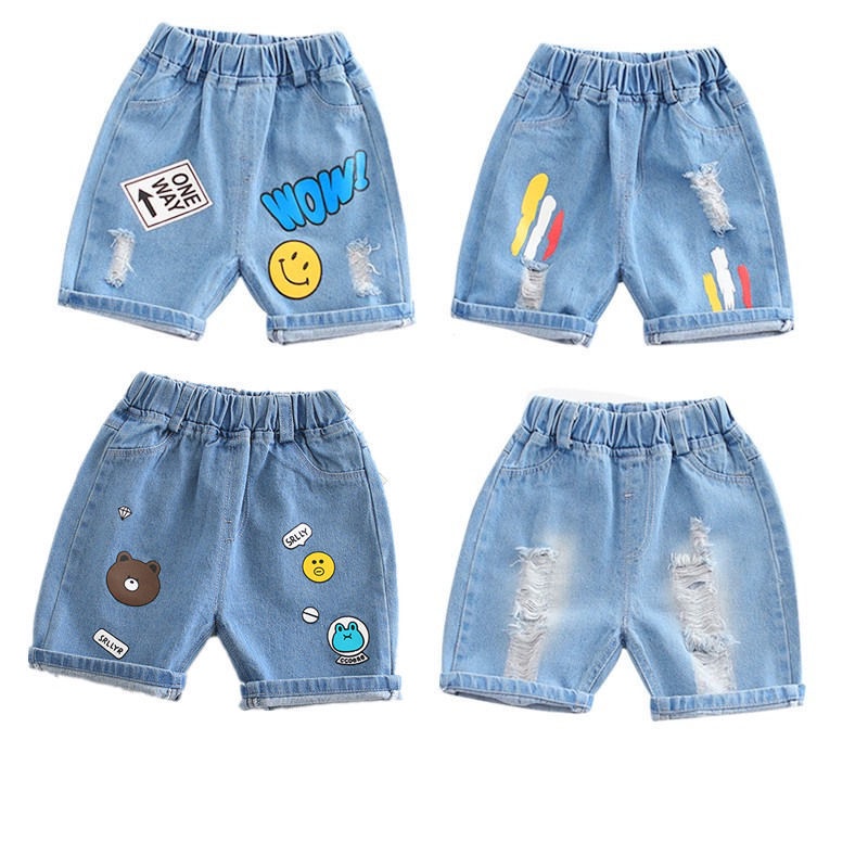 Hàng Mới Về Quần Short Cotton Mỏng Ống Rộng In Chữ Phong Cách Hàn Quốc Thời Trang Mùa Hè Mới Cho Bé Trai