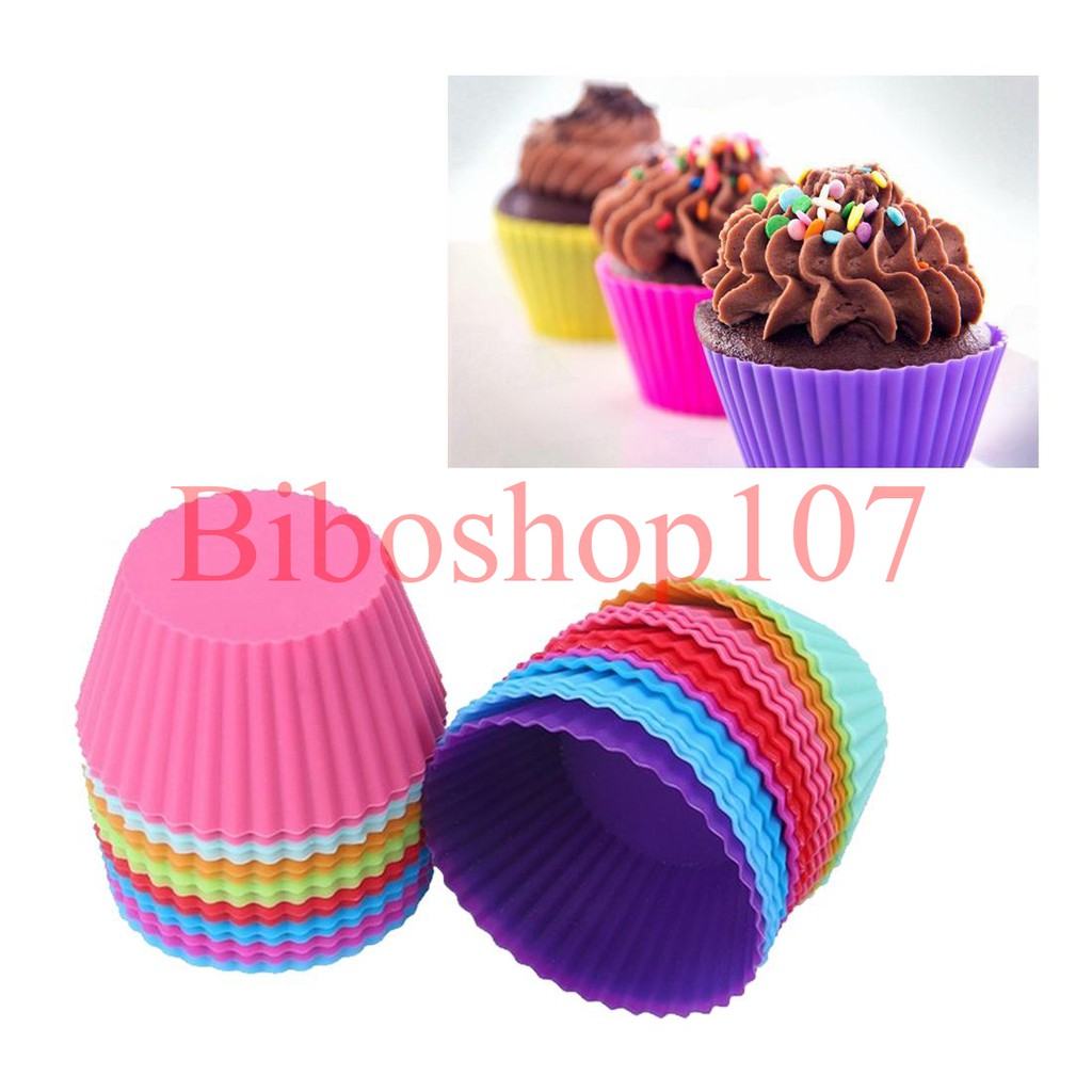 Khuôn silicon cupcake tròn 7cm