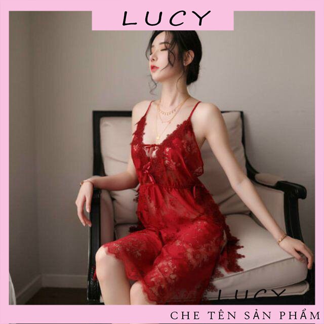 Váy Ngủ Sexy 5128 Chất Liệu Ren Cao Cấp, Nhìn Xuyên Thấu, Hở Chíp Cực Kì Gợi Cảm | BigBuy360 - bigbuy360.vn