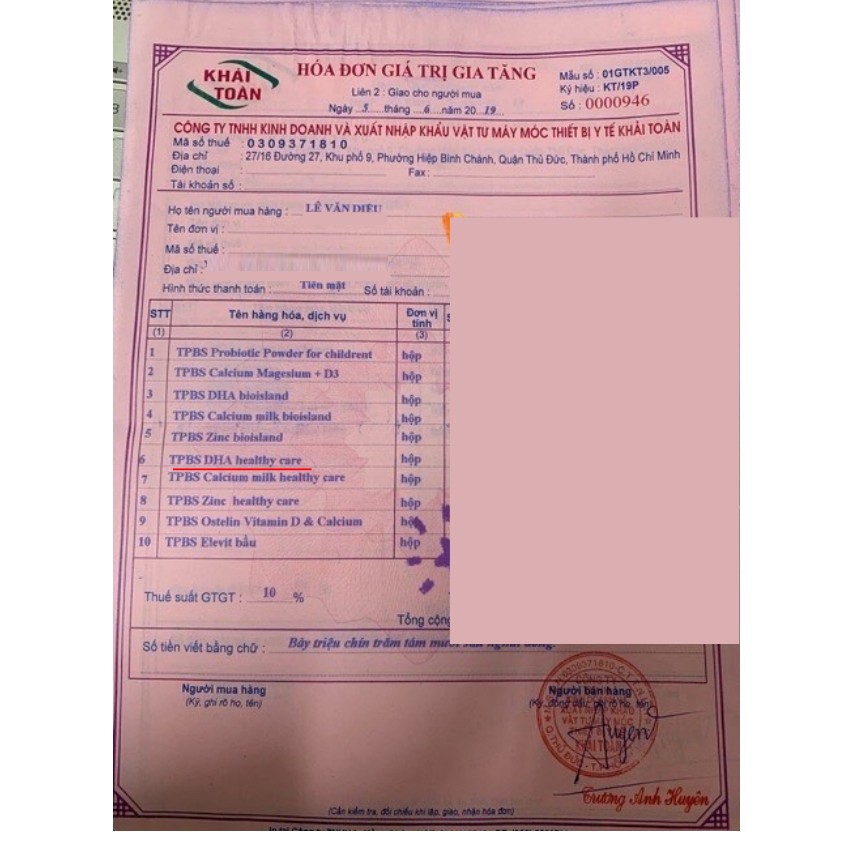 DHA Healthy Care của Úc 60v (dùng cho bé 4 tháng tuổi trở lên)