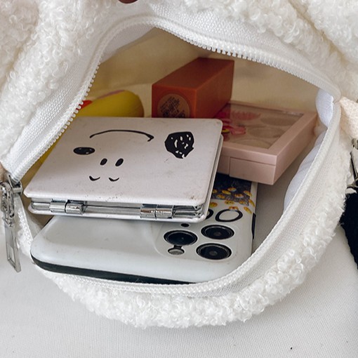 Túi đeo chéo Ulzzang hình thú gấu nâu, gấu trắng, cừu đáng yêu, cute