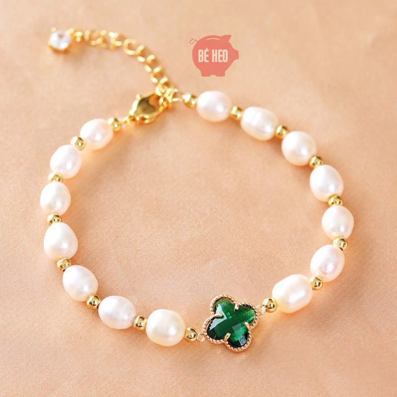 Lắc tay cỏ 4 lá nữ - Trang sức Bé Heo BHLT165