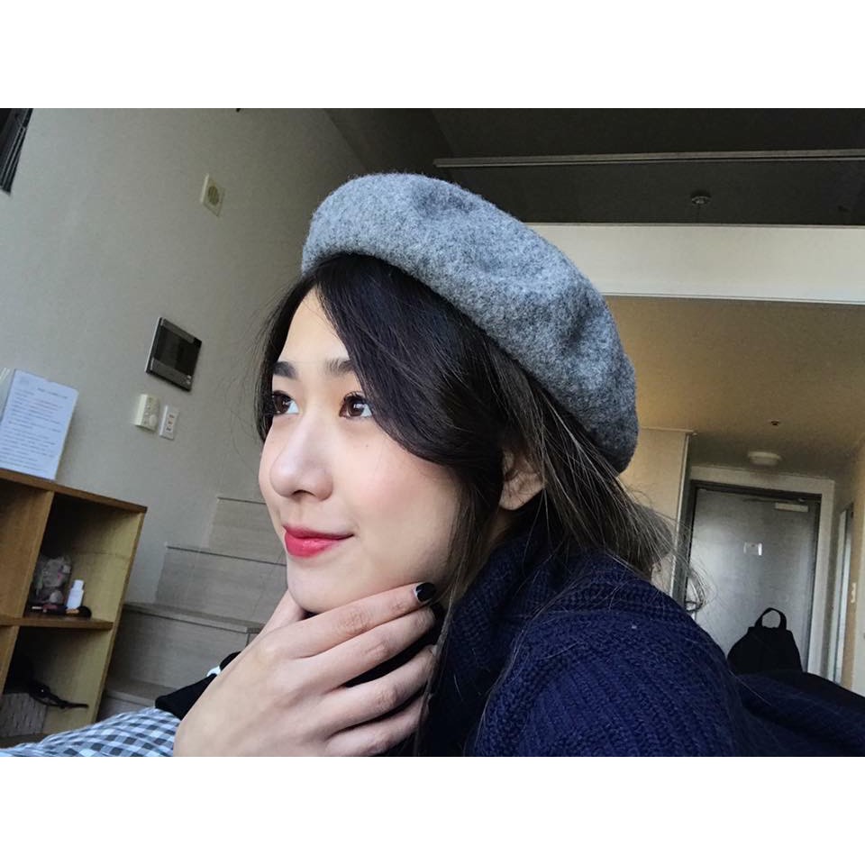 MŨ NỒI BERET DẠ DÀY XỊN