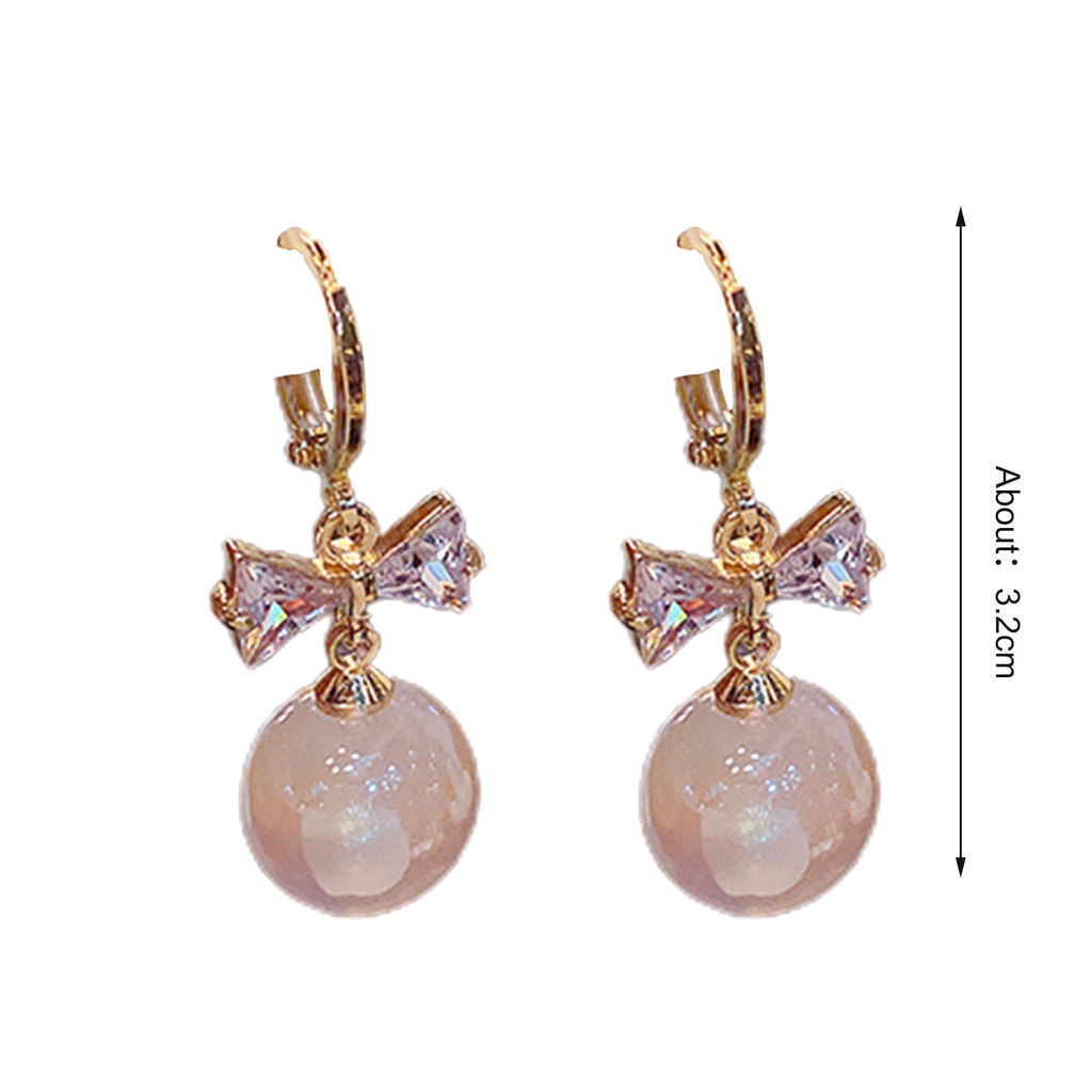 Ở stcok| 1 Đôi Bông Tai Nữ Đính Ngọc Trai Nhân Tạo Lấp Lánh