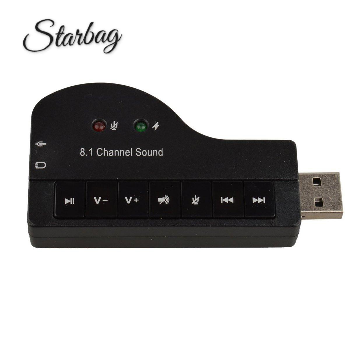 Usb Chuyển Đổi Âm Thanh 3d 8.1 Kênh Có Đèn Led Cho Máy Tính | BigBuy360 - bigbuy360.vn