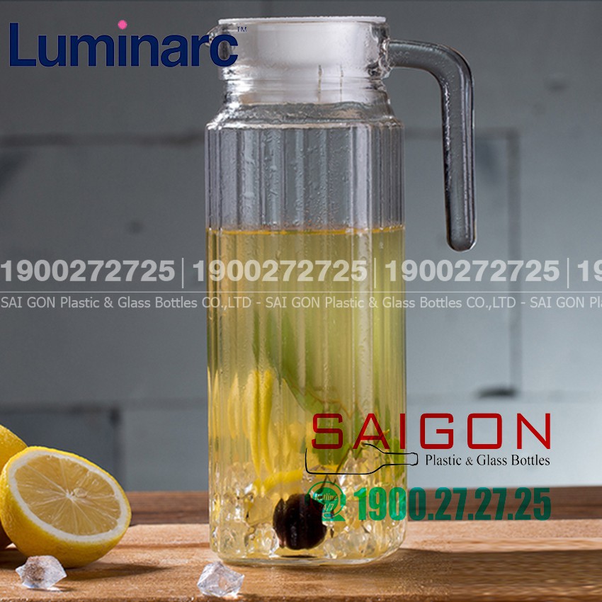 Bình Nước Thủy Tinh Luminarc Quadro 1100ml | Luminarc G2666 , Thủy Tinh Cao Cấp