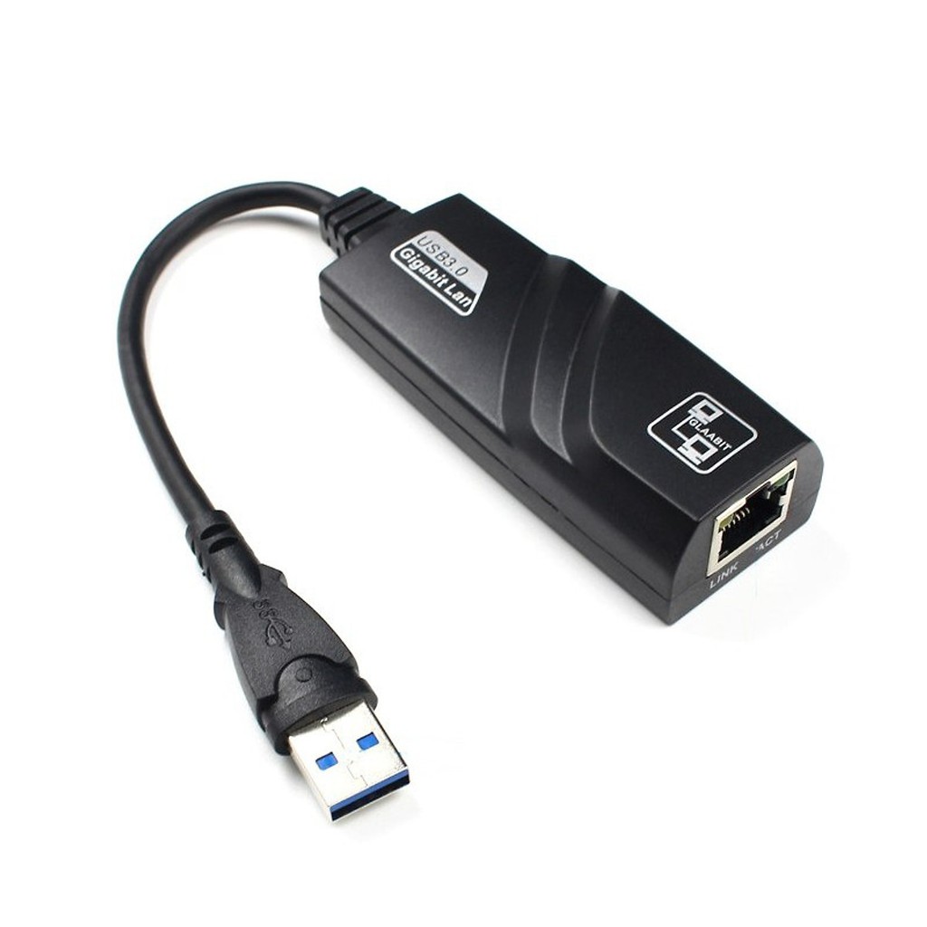 Combo Cáp chuyển đổi USB 3.0 to LAN Gigabit 100/1000 Mbps + USB Wifi Fuhler FH-150 Tốc Độ 150Mbps - Hàng Chính Hãng