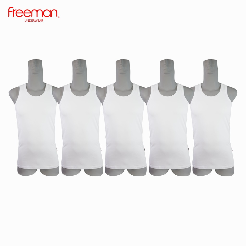 Áo thun ba lỗ nam Freeman, chất liệu cotton thông thoáng ASF208 [Combo 5]