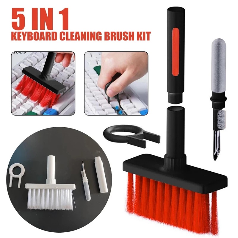 Cọ Vệ Sinh Chống Bụi Mềm Mại Đa Năng 5 Trong 1 Tiện Dụng