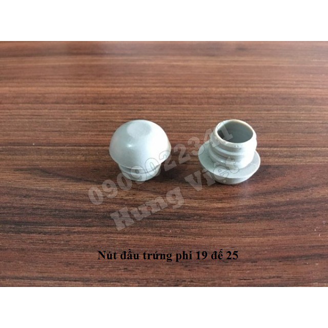 Combo 12 Nút nhựa tròn đóng chân bàn ghế 16mm-19mm, nút bịt trong chân bàn ghế dạng ống, ống nhôm- sắt, Nhựa Hưng Việt