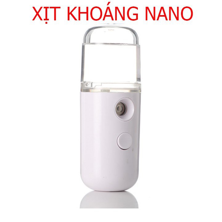 Máy Xông Mặt Phun Sương Nano mini - máy xịt khoáng cầm tay Kháng Khuẩn