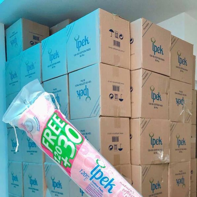 Chính hãng thổ nhĩ kỳ ) bông tẩy trang ipek 150 miếng