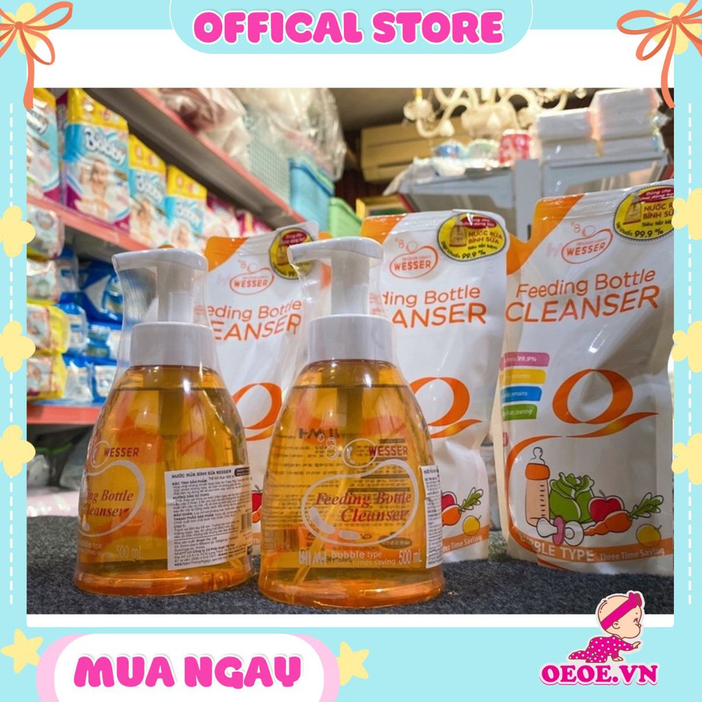 Nước rửa bình Wesser