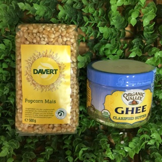 Combo ngô nổ bỏng và bơ ghee hữu cơ
