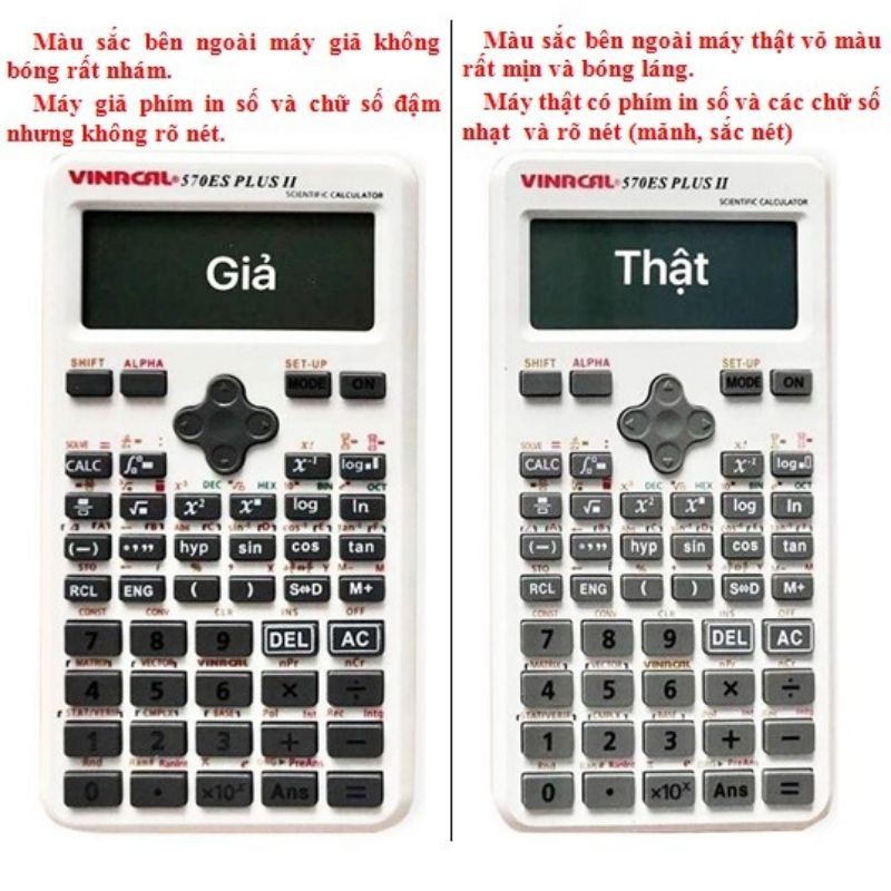 Máy tính học sinh VINACAL 570ES PLUS II